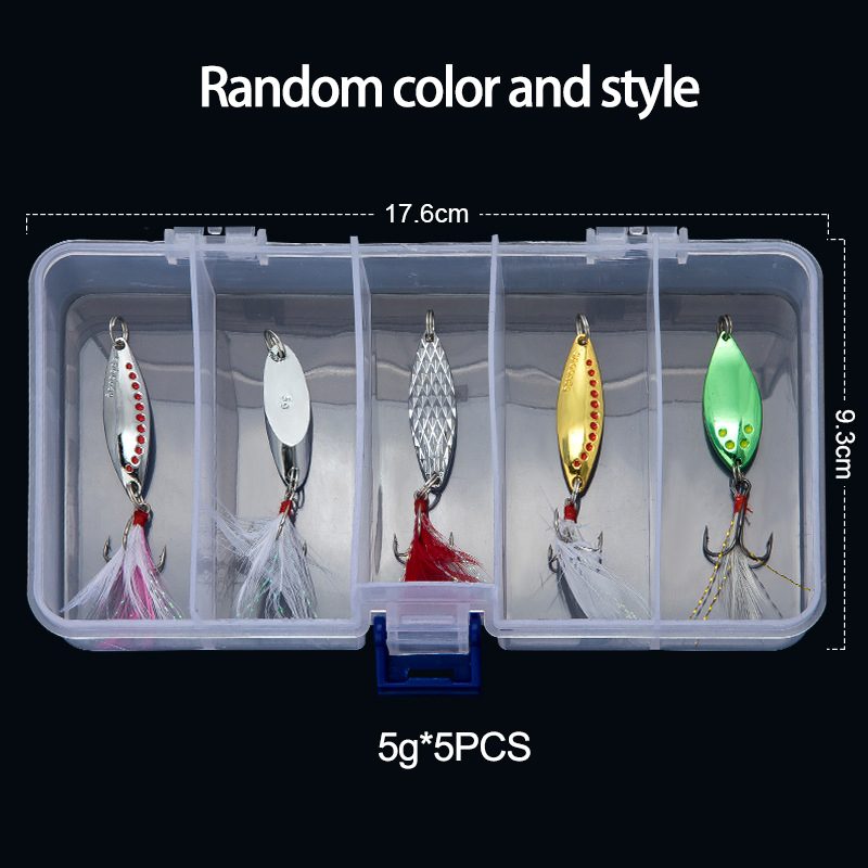 Fishing Lure Spoon - Металлическая блесна, рыболовная приманка, 5 г,